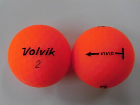 【Bランク】ボルビック　ビビッド　マットオレンジ　1球【中古】ロストボール　ゴルフボール　volvik　VIVID
