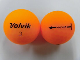 【SAランク】【マーク・ネーム有】ボルビック　ビビッド　シャーベットオレンジ　1球【中古】ロストボール　ゴルフボール　volvik　VIVID