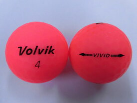 【SAランク】【マーク・ネーム有】ボルビック　ビビッド　マットピンク　1球【中古】ロストボール　ゴルフボール　volvik　VIVID