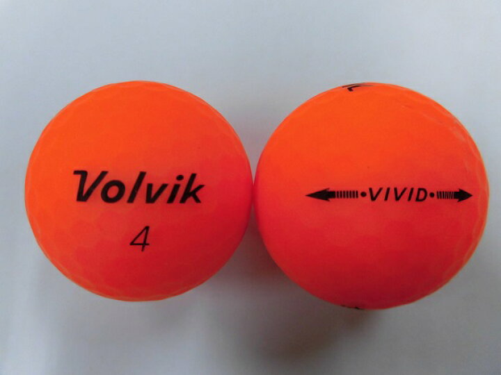 本物◇ Volvik ロストボール 有光オレンジ系ー 30球