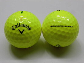 【マジックAランク】キャロウェイ　クロムソフト　2018年 　イエロー　1球【中古】ロストボール　ゴルフボール　CHROME SOFT　Callaway