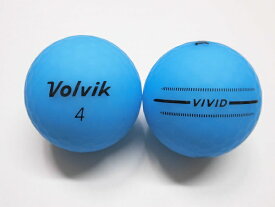【SAランク】【マーク・ネーム有】ボルビック　ビビッド　マットブルー　1球【中古】ロストボール　ゴルフボール　volvik　VIVID