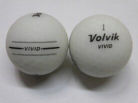 【SAランク】ボルビック　ビビッド　マットホワイト　1球【マーク・ネーム無】【中古】ロストボール　ゴルフボール　volvik　VIVID