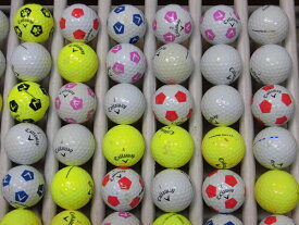 【Bランク】キャロウェイ　クロムソフトエックス　2018年　カラー混合 30球【中古】ロストボール　ゴルフボール　CHROME SOFT　X　Callaway【送料無料】