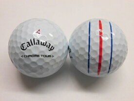 【Aランク】Callaway　CHROME TOUR 　2024年　TRIPLE TRACK　ホワイト　1球【マーク・ネーム無】【中古】ロストボール　ゴルフボール　クロムツアー　トリプルトラック　 キャロウェイ