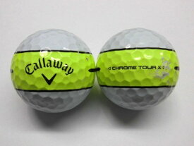 【Bランク】Callaway　CHROME TOUR X 360° YELLOW STRIPE　2025年 1球【中古】ロストボール　ゴルフボール　クロムツアーエックス360°　イエローストライプ　キャロウェイ
