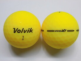 【SAランク】ボルビック　ビビッド　XT　イエロー　1球【マーク・ネーム無】【中古】ロストボール　ゴルフボール　volvik　VIVID