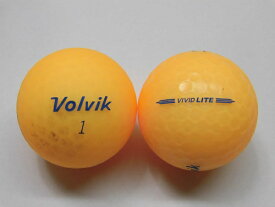 【Bランク】ボルビック　ビビッド　ライト　シャーベットオレンジ　1球【中古】ロストボール　ゴルフボール　volvik　VIVID　LITE