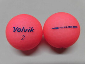 【SAランク】ボルビック　ビビッド　ライト　シャーベットピンク　1球【マーク・ネーム無】【中古】ロストボール　ゴルフボール　volvik　VIVID　LITE