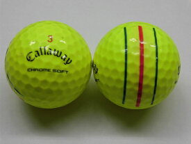 【Bランク】キャロウェイ　クロムソフト　2020年　トリプルトラック　イエロー　1球【中古】ロストボール　ゴルフボール　CHROME SOFT Callaway