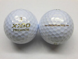 【Sランク】XXIO PREMIUM FEEL　2020年　ロイヤルゴールド　1球【マーク・ネーム無】【中古】ロストボール　ゴルフボール　ゼクシオ　プレミアム