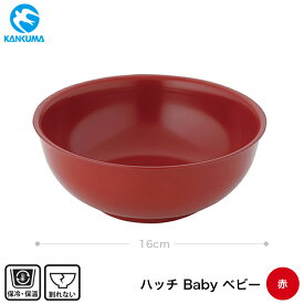 デザート カップ 鉢 メタル丼シリーズ 16cm 赤 ハッチ Baby ベビー ダブルウォール 中空二重構造 保冷 保温 アイス サンデー 冷麺 素麺 器 ボウル 合羽橋 かっぱ橋 18-8ステンレス KANKUMA カンダ 冷やし麺