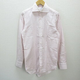 a■ユナイテッドアローズ/Green Label Relaxing 無地 長袖シャツ/ワイシャツ【39】ピンク/MENS/92【中古】