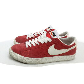 y■美品【24cm】ナイキ/NIKEブレーザーBLAZER LOW PRM VNTGスエードシューズ■赤LADIES/F67【中古】