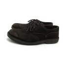 k■【42】ホーキンス/HAWKINS ウイングチップ スエードシューズ/茶/MENS■110【中古】