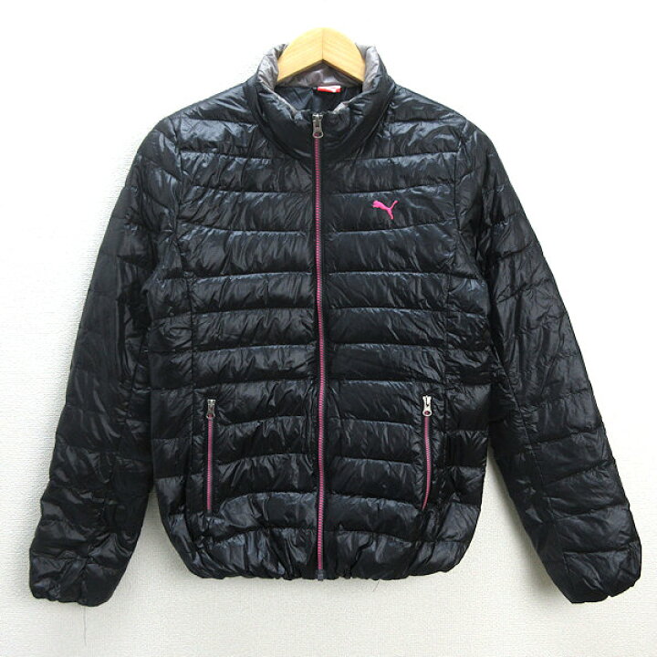 楽天市場】s□プーマ/puma ナイロン ダウンジャケット JKT【L】黒 