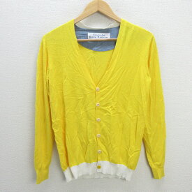 z■ヤングマシーン/Education from Youngmachines 薄手 カーディガン【2】黄/MENS/128【中古】