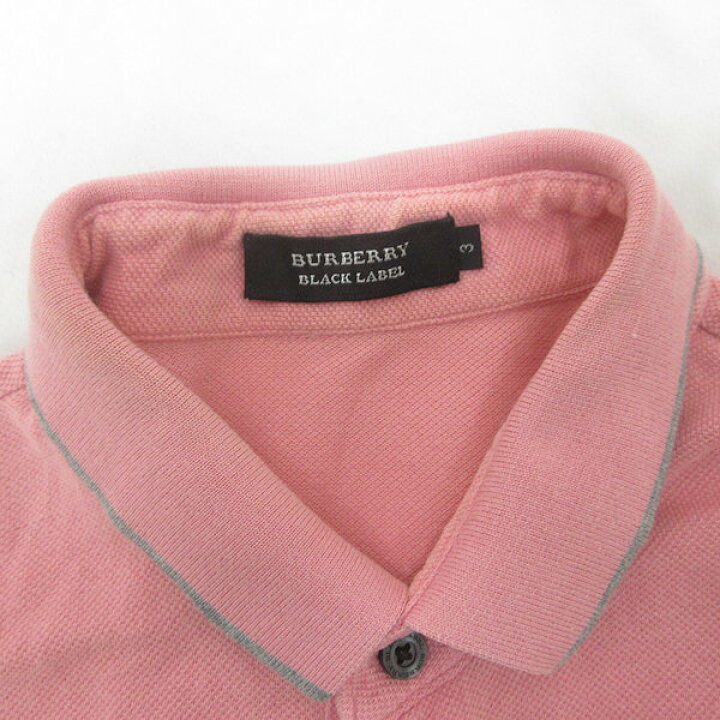 楽天市場】G□バーバリー/Burberry Blacklabel 半袖ポロシャツ/鹿の子 