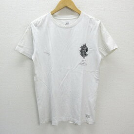 y■クライミー/THE CRIMIE インディアンプリントTシャツ■白【メンズM】MENS/50【中古】