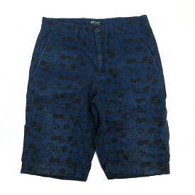 z■ビームスハート/BEAMS heart 花柄 ハーフパンツ 【M】紺系/MENS/155【中古】