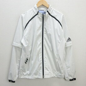 D■アディダス テーラーメイド/adidas ゴルフジャケット JKT【O/XG】白/MENS/84【中古】