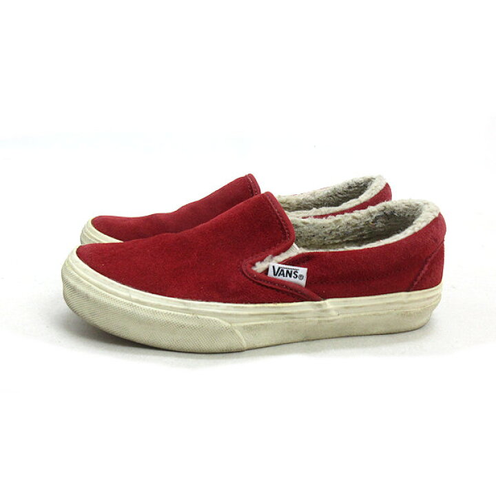 楽天市場】a□【22.5cm】バンズ/VANS 526533 スリッポン 赤/LADIES/66 
