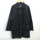 H■スコッチハウス/THE SCOTCH HOUSE スエード調 ステンカラーコート【L】灰色/MENS■95【中古】