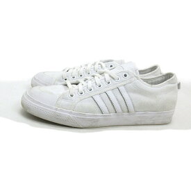 a■【30.0】アディダス/ADIDAS ORIGINALS NIZZA キャンバススニーカー 白/MENS/102【中古】