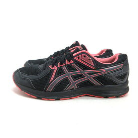 k■【24.5cm】アシックス/asics TJG139 LADY JOG ランニングシューズ/黒/LADIES■24【中古】