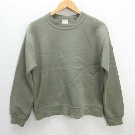 s■USA製■エドウィン/EDWIN スウェット トレーナー【S】カーキ/MENS/165【中古】