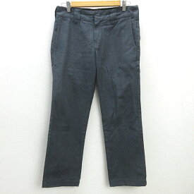 G■オシュコシュ/OSHKOSH チェックパンツ/コットン【30】黒系/men's/122【中古】■