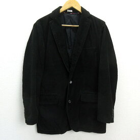 a■ジェイクルー/J.CREW 三つボタン コーデュロイジャケット【s】黒/MENS/38【中古】