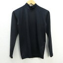 z■ツアーステージ/TOURSTAGE モックネックロングスリーブ【M】黒/men's/69【中古】■