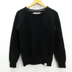 m■ビームスハート/BEAMS HEART ニットセーター【S】黒/MENS/4【中古】