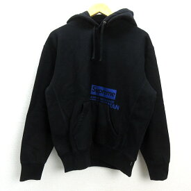 y■21AW 新品■ジュンヤ×シュプリーム/SUPREME Hooded Sweatshirts Hoodie フード付スウェットシャツ/パーカ■黒【S】MENSコラボ【新品】