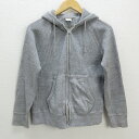 y■日本製■クーティー/COOTIE ジップアップ サーマルパーカ■灰【メンズM】MENS/76【中古】