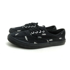 s■バンズ/VANS V44W LOGO オーセンティック/ローカットスニーカー/黒/LADIES■53【中古】