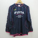 H■フィンタ/FINTA ピステジャケット プルオーバートレーニングジャケット【M】紺/MENS■28【中古】