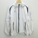 G■アディダス/adidas GOLF フルジップナイロンジャケット/JD2013【M】白/men's/132【中古】■