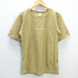 G■チャンピオン/champion ショートスリーブTシャツ リバースウィーブ(R) C3-M304【XL】ベージュ/men's/50【中古】■