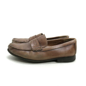 k■【US 9 1/2M】クラークス/Clarks 本革 ローファーシューズ/茶/MENS■5 【中古】 3,500円