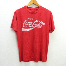 y■メキシコ製■コカ・コーラ/Coca ColaプリントTシャツ/アメカジ■赤/U.S.古着【メンズM】MENS/76【中古】