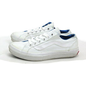 y■【22.5cm】バンズ/VANS V45N キャンバススニーカー■白LADIES/61【中古】