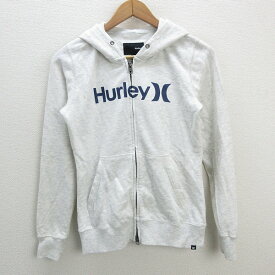 z■ハーレー/Hurley ジップアップパーカ フーディ【S】薄灰系/MENS/119【中古】■