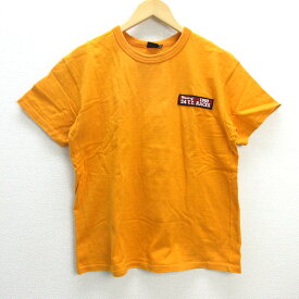 D■ノートン/NORTON ビッグロゴ 半袖Tシャツ【40】橙/MENS/83【中古】