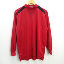 G■ツアーステージ/TOURSTAGE モックネックシャツ/ゴルフウェア【L】赤/men's/87【中古】■