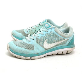 y■【23.5cm】ナイキ/NIKE ウィメンズ フレックス2015 FLEX RUN ランニングシューズ■水色LADIES/44【中古】