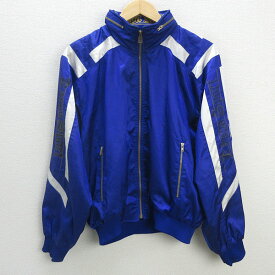 s■90年代■カッパ/kappa フルジップジャージ JKT/裏地メッシュ【L】青/MENS/269【中古】