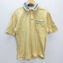 G■タイトリスト/Titleist 半袖ポロシャツ/ゴルフウエア【LL】黄/men's/101【中古】■