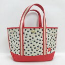 Q■ポーター/PORTER × banica dot ドット柄トートバッグ■赤/LADIES/BAG/12【中古】